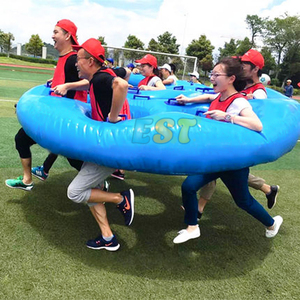 Juego de trabajo en equipo divertido para 8 personas, <span class=keywords><strong>juegos</strong></span> inflables duraderos de PVC para reuniones deportivas escolares - Product Image 1