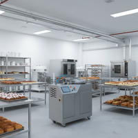 Machine à fouetter gonflable commerciale 130L entièrement automatique, mélangeur de crème économe en énergie, équipement pour pâtisserie, gâteaux, choux et cupcakes