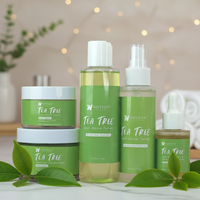 Productos Multifuncionales para el Cuidado de la Piel con Acné, Kit de Cuidado Facial con Árbol de Té, para Venta al por Mayor, Juego de Cuidado de la Piel de Marca Privada