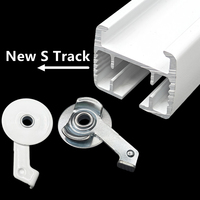 Nouveaux rails de rideaux motorisés intelligents pour la maison, avec support caché, support de plafond pivotant, fabriqué en métal durable