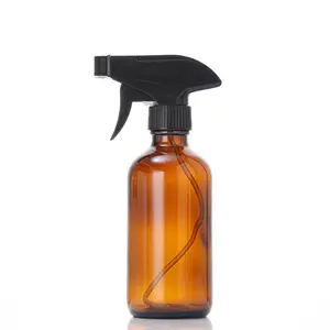 Flaconi Spray in vetro ambrato per soluzioni detergenti spruzzatore ricaricabile 16oz per olio essenziale