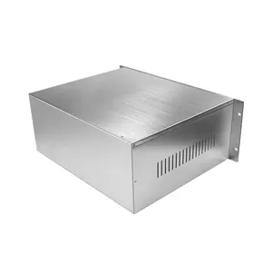 19 Inci Rak Mount Server Kabinet Kasus Produsen Kustom Aluminium Alloy 1U 2U 3U 4U Rackmount Chassis Elektronik Enclosure