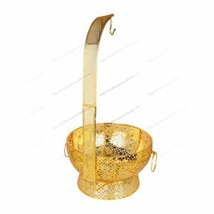 Stainless Steel 9L <b>Electric</b> Golden Catering <b>Buffet</b> Chafing Dish Restaurant Party <b>Food</b> <b>Warmer</b> Hanging - Product Image 4