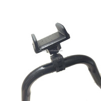 Support de téléphone pour poussette avec pince, support de téléphone antidérapant à 360 degrés pour chariot de courses, support de téléphone pour bébé