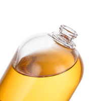 Flacon de parfum en verre transparent rond 30ml 50ml 100ml rechargeable avec bouchon à vis durable et pulvérisateur à fine brume