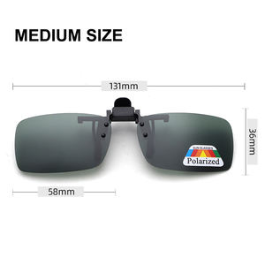 Gafas de sol polarizadas para conducción de automóviles, montura verde y gris con lentes Tac con clip, gafas para PC - Product Image 6