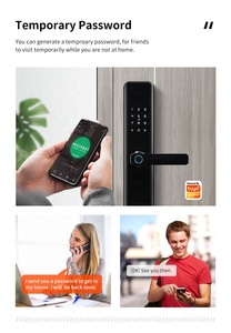 Vân tay xử lý khóa cho khách sạn hướng dẫn sử dụng đẩy thanh hoảng loạn <span class=keywords><strong>Exit</strong></span> cerradura Para puerta Hiệu Trưởng inteligente khóa cửa thông minh - Product Image 5