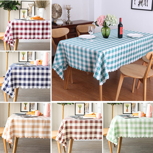 Custom Hotel Restaurant Cloth Artist Home Garden Plaid <strong>Tablecloth</strong> Cafe Hotel Round <strong>Large</strong> <strong>Tablecloth</strong> - Product Image 2