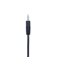 Cable Adaptador Convertidor de Audio de 0.22m, de 4 Polos, de 3.5mm Macho a 6.35mm Hembra, para Micrófono y Auriculares