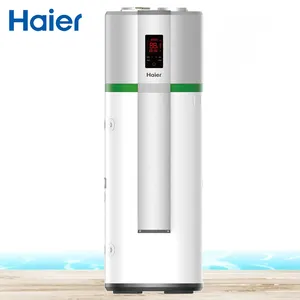 Haier Hot Water Buffer Tank 200L 250L Air Source R134A Dc Inverter Air To Water Heat Pump Water Heater With DHW Coil