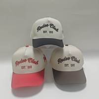 Gorras de Béisbol Deportivas de Dos Tonos, Personalizadas con Bordado OEM, de 5 Paneles, de Algodón, con Visera Curva, para Correr al Aire Libre