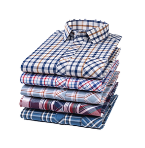 男士可定制短袖棉衬衫 -- 非常适合商务休闲和夏季服装 - Product Image 1