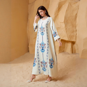 ZD040 Vestito a Tunica Stampato da Donna con Diamanti - Product Image 3