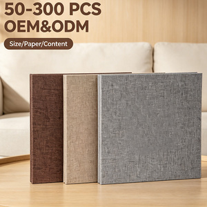 Custom Linen Self Adhesive DIY <strong>Photo</strong> <strong>Album</strong> 12*18inch <strong>Large</strong> Capacity Family Handmade Creative Gift for Wholesale - Product Image 1