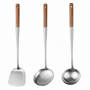 Juegos de cubiertos personalizados de alta calidad para utensilios de cocina, artículos de Catering, juego de cubiertos de Metal, juego de cubiertos duradero decorativo hecho a mano - Product Image 1