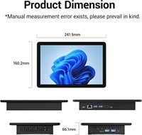 Mini ordinateur tactile 10,1 pouces avec Windows 11 Pro, Celeron N5095, 8 Go de RAM/128 Go de ROM, double RS232 HDMI, BT 5.0