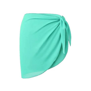 Pareo Sarong Ligero para Mujer, Traje de Baño, Pareo de Playa, Falda para Piscina, Cintura Ajustable con Lazos, para Vacaciones y Viajes - Product Image 1