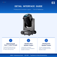 Projecteur à faisceau mobile étanche IP65 380W, 48 prismes, DMX512, éclairage de scène extérieur pour concert, mariage, événement