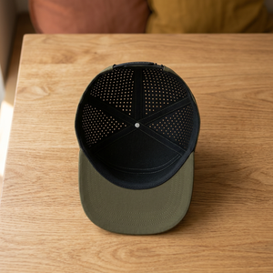 Casquette de baseball unisexe réglable, respirante, à 7 panneaux, à visière plate, imperméable, perforée au laser, pour toutes les saisons, idéale pour le golf - Product Image 3
