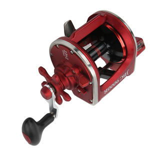Moulinet <span class=keywords><strong>de</strong></span> <span class=keywords><strong>pêche</strong></span> 3.6:1 Ratio Drum Reel 7/14 Résistance avec compteur <span class=keywords><strong>de</strong></span> ligne pour Long Shot Sea FishingRed Droitier - Product Image 4