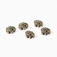 BECORA Petit Porte-encens en Laiton Antique en Forme d'Éléphant, Support Décoratif Mignon pour l'Aromathérapie, Méditation, Yoga, Durable