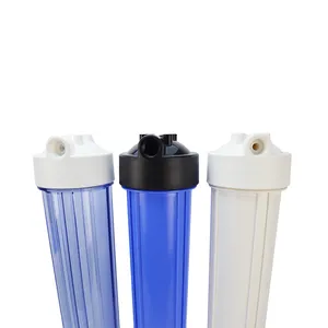 Botellas de filtro de agua de silicona de grado alimenticio para toda la casa 2024, carcasa para cartucho de filtro Pp