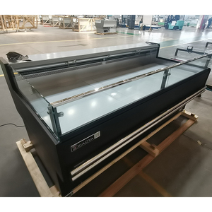 Duy nhất-nhiệt độ butcher cửa hàng thịt tủ lạnh với LED ánh sáng trực tiếp làm mát thịt hiển thị Máy làm lạnh cho tươi thịt cá lưu trữ - Product Image 1