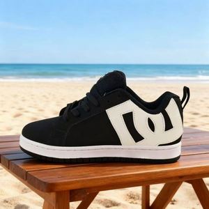 Zapatillas Casuales con Cordones para Hombre y Mujer, Blancas, con Punta de PVC, Estilo Urbano, Bajas, Transpirables, para Primavera/Invierno - Product Image 1