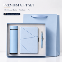 Nouvel ensemble cadeau d'entreprise : Tasse intelligente à température contrôlée en acier inoxydable, style moderne et minimaliste, et coffret stylo pour carnet.
