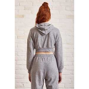 Ensemble de survêtement décontracté gris pour femme, coupe ample, respirant, pantalon de jogging - Product Image 2