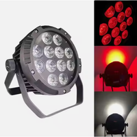 La scène extérieure Wifi à distance 12 pièces Led Par Rechargeable 12*18W étanche sans fil lavage batterie Led Par lumières