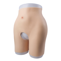 Culotte en silicone pour adultes Pantalon croisé respirant pour les fesses qui améliore les hanches des fesses Taille Plus pour les transgenres