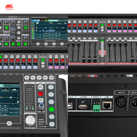 Console de mixage audio numérique professionnelle PM16 à 18 canaux avec écran tactile HD de 7 pouces et 14 faders motorisés ALPS pour concerts