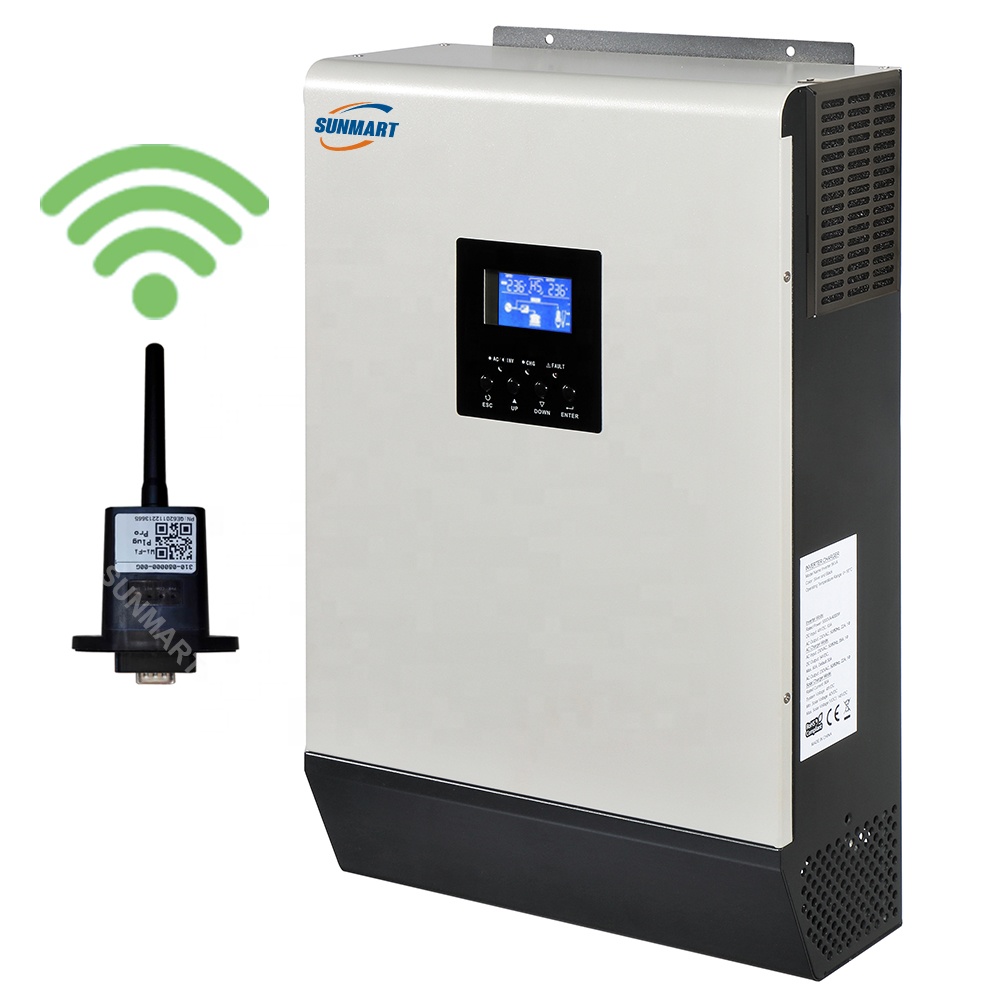 2021 новые mksii 5KW солнечный гибридный инвертор 450VDC pv вход + Параллельный 9 единиц Рабочая + Wi-Fi монитор