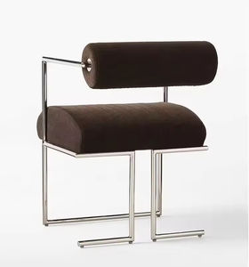 <span class=keywords><strong>Sedie</strong></span> da Pranzo Moderne in Tessuto con Rivestimento in Pelle e Design Ergonomico per Casa, Hotel e Ristorante - Product Image 4