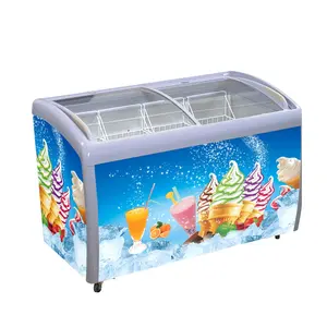Energy saving convenience store chest freezer for ice cream