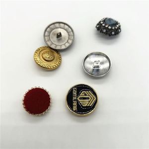 Boutons décoratifs en alliage de zinc doré, boutons à pression pour vêtements, accessoires de couture, boutons à pression pour chemises - Product Image 2