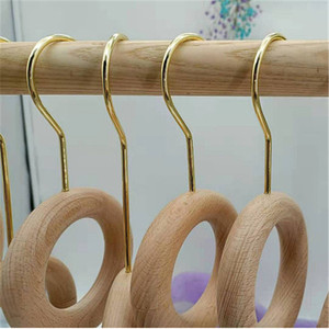 Beechwood Pants Hooks S Shape Solid Wood Clothing <b>Hangers</b> For <b>Trousers</b> Home Use Reusable Apparel Accessories - Product Image 4