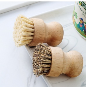 Cepillo de madera de bambú para lavar platos, cepillo de cocina para fregar, cepillo <span class=keywords><strong>pequeño</strong></span> personalizado para limpiar ollas, herramientas de limpieza del hogar - Product Image 1