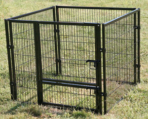 Katı desen açık Pet köpek kulübesi ev büyük ağır demir köpek kulübesi kafes düğme kapatma ile ısıtmalı köpek kasalar - Product Image 2