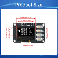 Layar OLED 0.96 baru dengan 4 tombol 128x64 modul Driver gabungan SSD1315 untuk ESP32 UNTUK Arduino Nano untuk Uno Mega STM32