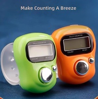 Compteur de doigts électronique, affichage numérique LCD à 5 chiffres, mini-compteurs portables en plastique réinitialisables pour le yoga et la remise en forme