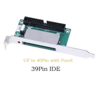 Carte de conversion IDE CF pour carte mémoire Compact Flash 40 broches 39 broches, adaptateur IDE d'extension pour ordinateur PC, avec support PCI pour panneau d'extension
