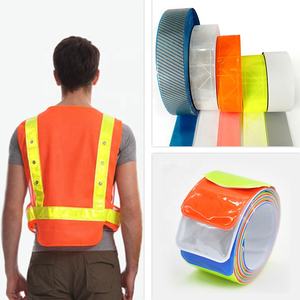 Nastro Riflettente in <span class=keywords><strong>PVC</strong></span> Colorato ad Alta Visibilità, Tessuto Riflettente da Cucire, Striscia Riflettente Larghezza 5CM - Product Image 3