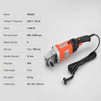 Polisseuse électrique KAFUWELL PA6505 220V pour automobile, carrelage, marbre, 7 pouces, vitesse variable, recherche de distributeurs