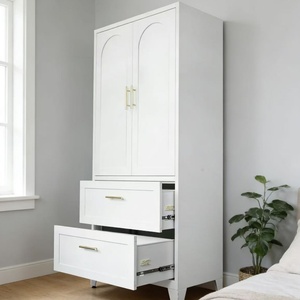 Armario de Almacenamiento de Acero de 2 Puertas con Cerradura con Llave y Cerradura de Combinación, Ecológico, Duradero, Diseño Personalizado, Armario para Ropa - Product Image 1
