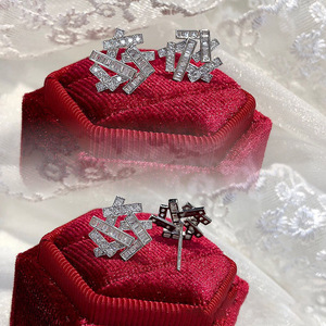 Eleganti Orecchini a Perno Geometrici a Croce per Donne, Accessori per Orecchie Semplici da Indossare Quotidianamente - Product Image 2