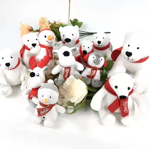 Promotion Cola Audited Factory Cola Polar Bear Plush Stuffed Soft Animal Toy Ski Xmas Christmas SALE cola audited factory