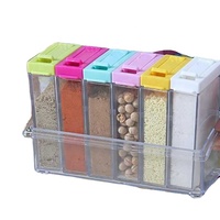 6 pièces/ensemble salière et poivrière bocaux pour épices assaisonnement herbes épices conteneurs de stockage bouteille Condiment sel boîte livraison directe