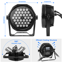 Par Light 36 LED RGB 3in1 Stage Lights Mélange pour Party DJ Disco Show Avec DMX Control Stage Par Lights